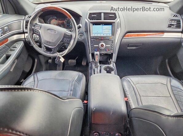 1FM5K8HT3HGC09888 2017 FORD EXPLORER Charcoal Widok deski rozdzielczej