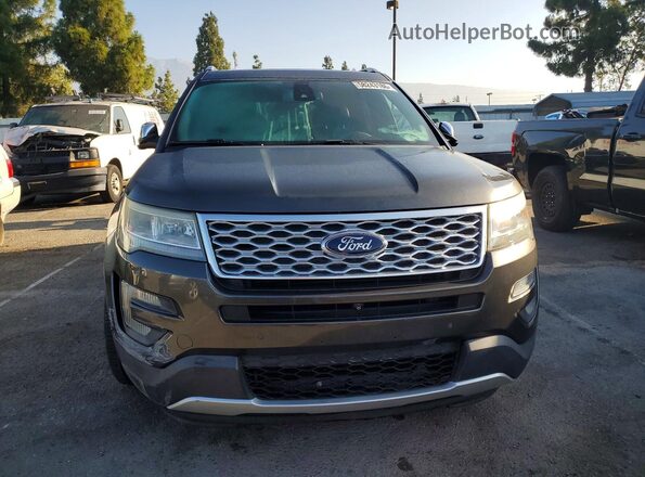 1FM5K8HT3HGC09888 2017 FORD EXPLORER Charcoal Widok z przodu