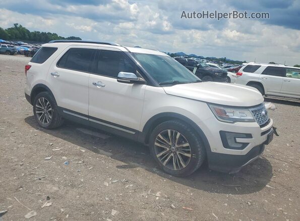 1FM5K8HT3HGC22432 2017 FORD EXPLORER Белый Передняя правая четверть