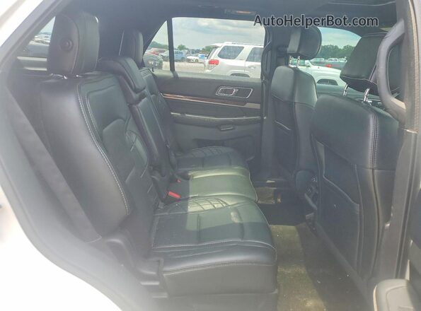 1FM5K8HT3HGC22432 2017 FORD EXPLORER Белый Вид задней части салона