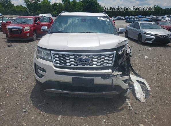 1FM5K8HT3HGC22432 2017 FORD EXPLORER Белый Вид спереди