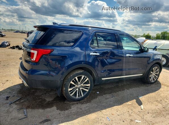 1FM5K8HT5GGB89593 2016 FORD EXPLORER Blue Tył prawy