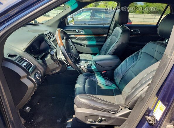1FM5K8HT5GGB89593 2016 FORD EXPLORER Blue Widok wnętrza z przodu