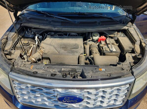 1FM5K8HT5GGB89593 2016 FORD EXPLORER Blue Widok komory silnika