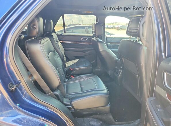 1FM5K8HT5GGB89593 2016 FORD EXPLORER Blue Widok wnętrza z tyłu