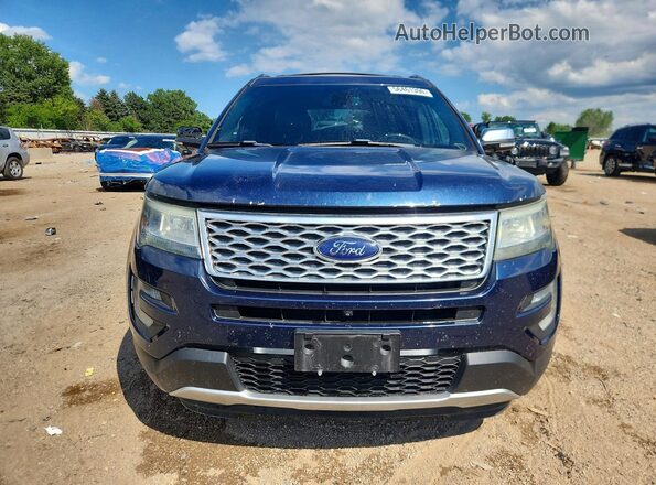1FM5K8HT5GGB89593 2016 FORD EXPLORER Blue Widok z przodu