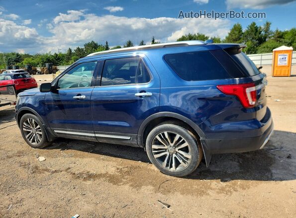 1FM5K8HT5GGB89593 2016 FORD EXPLORER Blue Tył lewy