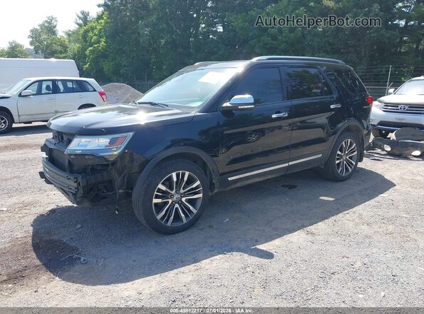 1FM5K8HT5GGC65314 2016 FORD EXPLORER Черный Передняя левая четверть