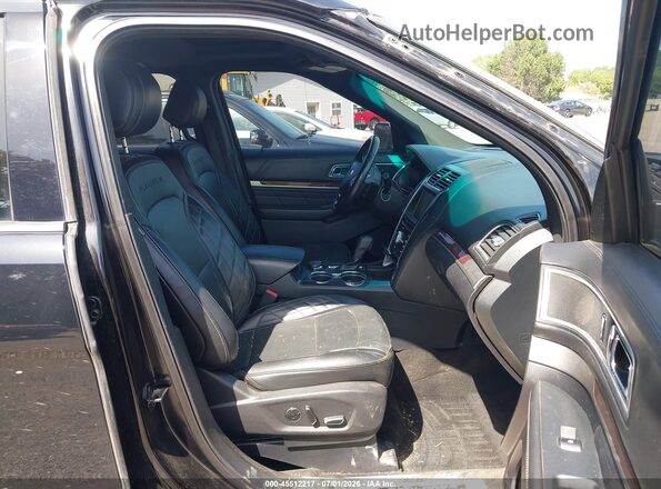 1FM5K8HT5GGC65314 2016 FORD EXPLORER Черный Вид салона спереди