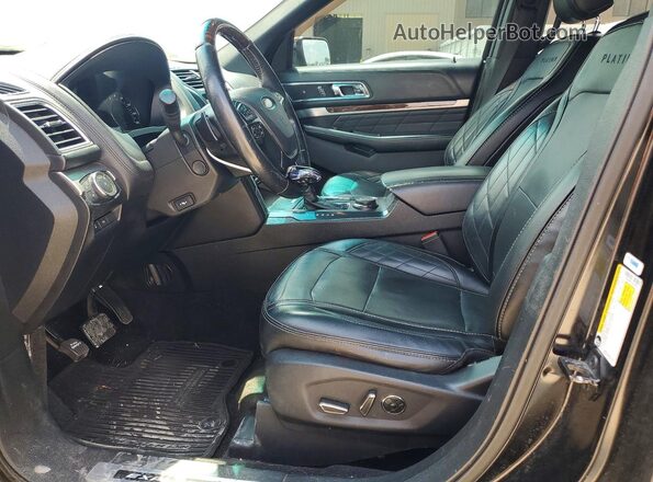 1FM5K8HT5GGC86356 2016 FORD EXPLORER Black Вид салону спереду