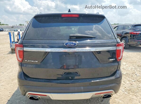 1FM5K8HT5GGC86356 2016 FORD EXPLORER Black Вид ззаду