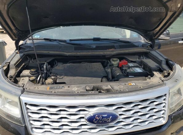 1FM5K8HT5GGC86356 2016 FORD EXPLORER Black Вид підкапотного простору