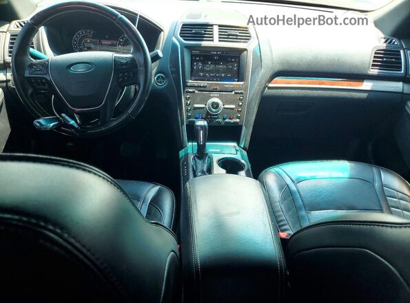 1FM5K8HT5GGC86356 2016 FORD EXPLORER Black Вид панелі приладів