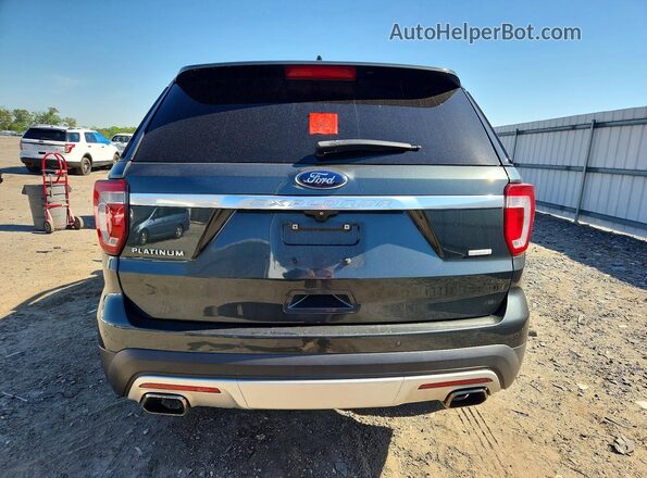 1FM5K8HT5GGD22112 2016 FORD EXPLORER Green უკანა ხედი