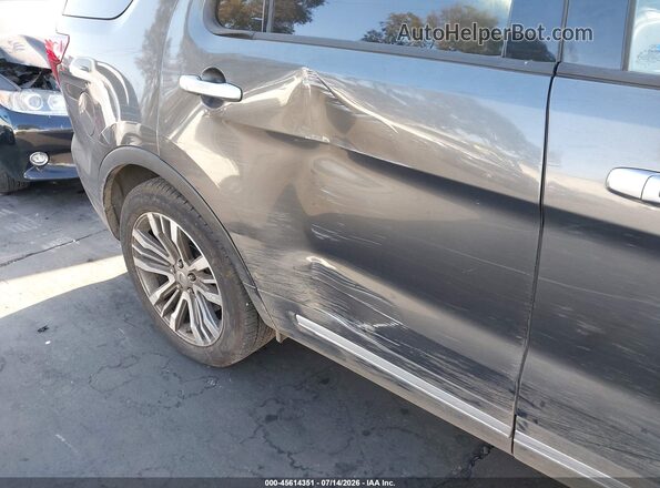 1FM5K8HT5HGE38234 2017 FORD EXPLORER Black Widok zestawu wskaźników