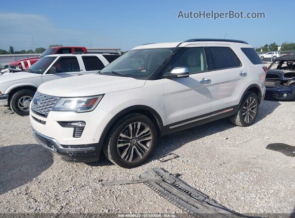 1FM5K8HT5JGC70908 2018 FORD EXPLORER White Передня ліва чверть