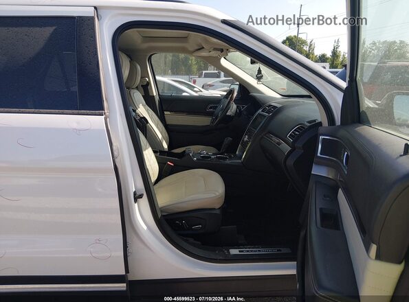 1FM5K8HT5JGC70908 2018 FORD EXPLORER White Вид салону спереду