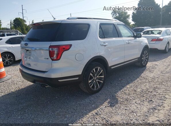 1FM5K8HT5JGC70908 2018 FORD EXPLORER White Задня права чверть