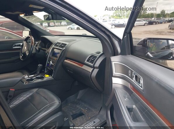 1FM5K8HT5KGA00031 2019 FORD EXPLORER Black წინა სალონის ხედი
