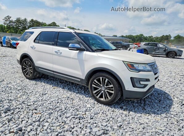 1FM5K8HT6HGD87018 2017 FORD EXPLORER Белый Передняя правая четверть