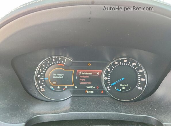 1FM5K8HT6HGD87018 2017 FORD EXPLORER Белый Вид щитка приборов