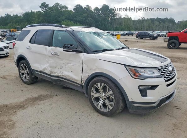 1FM5K8HT6JGA62570 2018 FORD EXPLORER White Передня права чверть