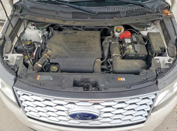 1FM5K8HT6JGA62570 2018 FORD EXPLORER White Вид підкапотного простору