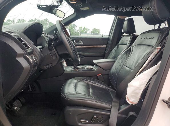 1FM5K8HT6JGA62570 2018 FORD EXPLORER White Вид салону спереду