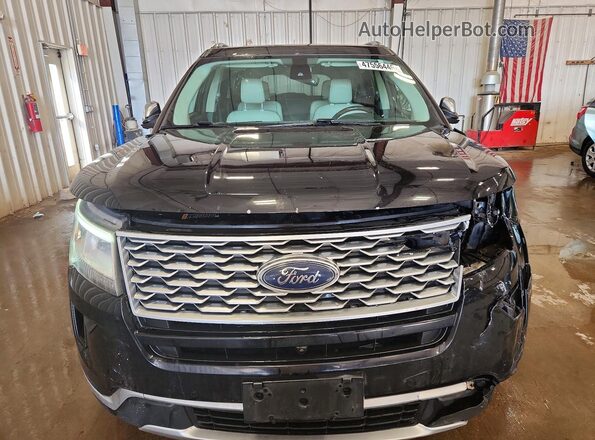 1FM5K8HT6JGC48948 2018 FORD EXPLORER Black Вид спереду