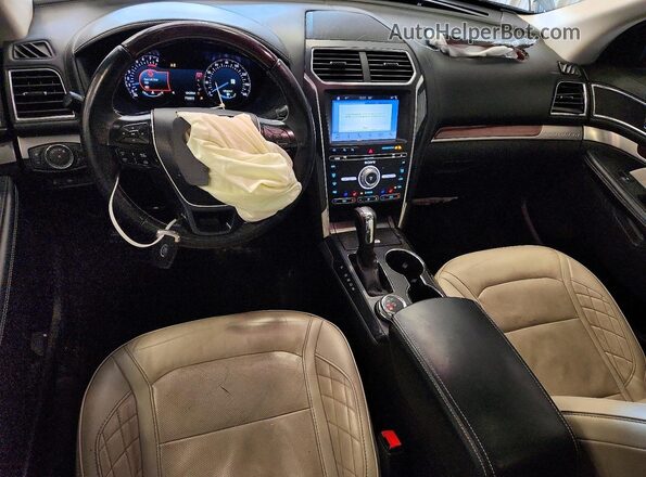 1FM5K8HT6JGC48948 2018 FORD EXPLORER Black Вид панелі приладів