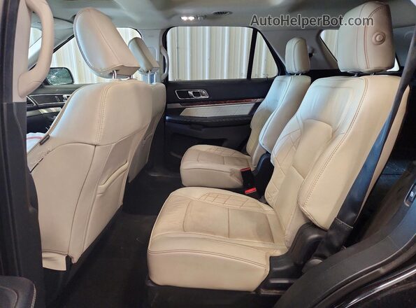 1FM5K8HT6JGC48948 2018 FORD EXPLORER Black Вид задньої частини салону