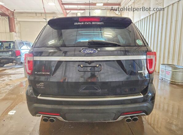 1FM5K8HT6JGC48948 2018 FORD EXPLORER Black Вид ззаду