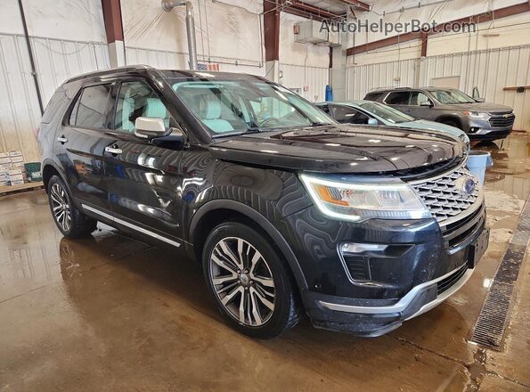 1FM5K8HT6JGC48948 2018 FORD EXPLORER Black Передня права чверть