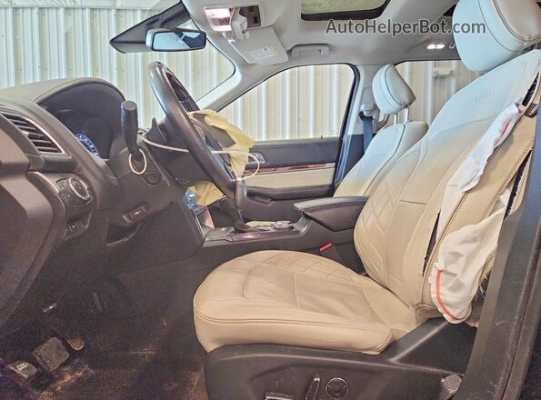 1FM5K8HT6JGC48948 2018 FORD EXPLORER Black Вид салону спереду