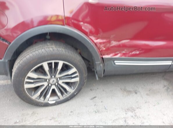1FM5K8HT7GGB58636 2016 FORD EXPLORER Burgundy Вид спереду