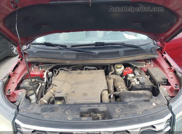 1FM5K8HT7GGB58636 2016 FORD EXPLORER Burgundy Вид ззаду