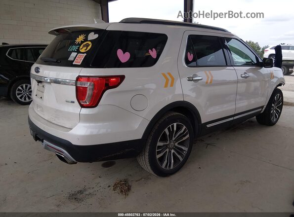 1FM5K8HT7HGA23402 2017 FORD EXPLORER Белый Задняя правая четверть