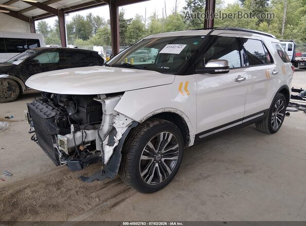 1FM5K8HT7HGA23402 2017 FORD EXPLORER Белый Передняя левая четверть