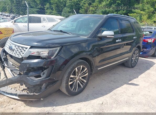 1FM5K8HT7HGC61797 2017 FORD EXPLORER Black წინა მარცხენა ხედი სამი მეოთხედიდან