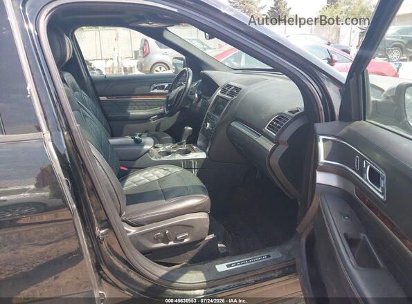 1FM5K8HT7HGC61797 2017 FORD EXPLORER Black წინა სალონის ხედი