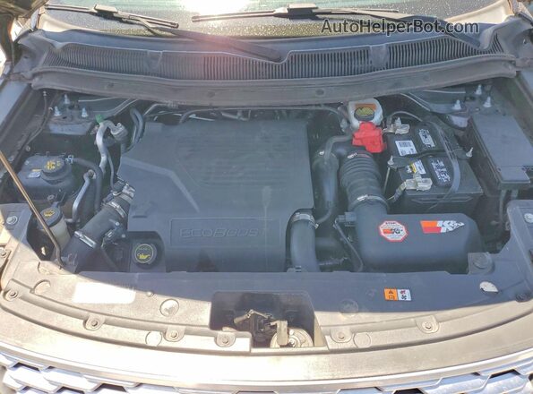 1FM5K8HT7JGC00472 2018 FORD EXPLORER Gray უკანა სალონის ხედი