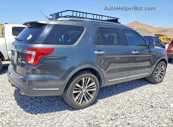 1FM5K8HT7JGC00472 2018 FORD EXPLORER Gray უკანა მარჯვენა