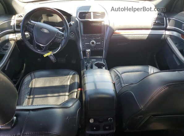 1FM5K8HT7JGC00472 2018 FORD EXPLORER Gray წინა პანელის ხედი