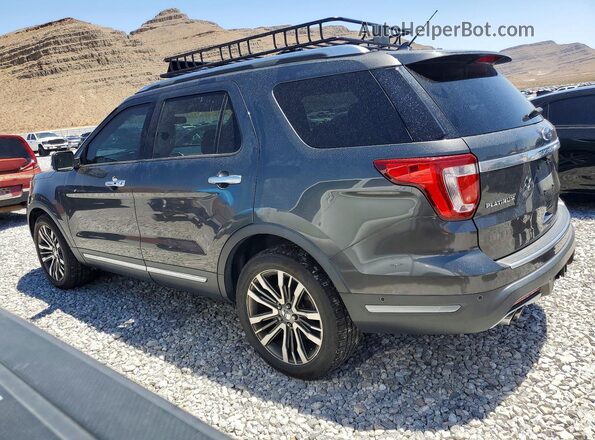1FM5K8HT7JGC00472 2018 FORD EXPLORER Gray უკანა მარცხენა
