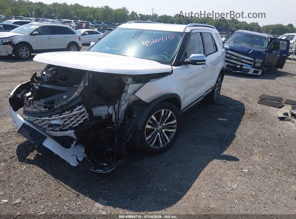 1FM5K8HT7JGC24030 2018 FORD EXPLORER White Front left