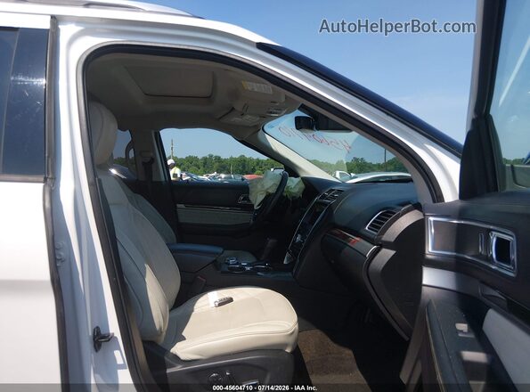 1FM5K8HT7JGC24030 2018 FORD EXPLORER White Front interior view