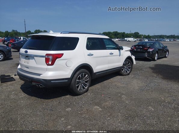 1FM5K8HT7JGC24030 2018 FORD EXPLORER White Rear right