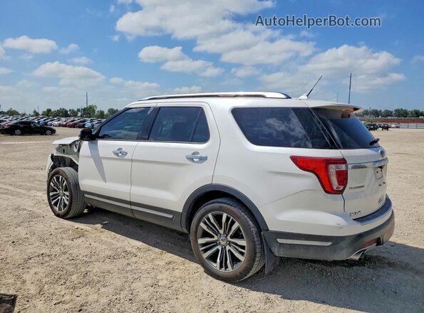 1FM5K8HT8JGC71180 2018 FORD EXPLORER White Tył lewy