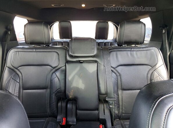 1FM5K8HT8JGC71180 2018 FORD EXPLORER White Widok tylnych siedzeń
