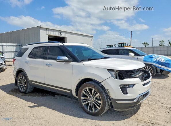 1FM5K8HT8JGC71180 2018 FORD EXPLORER White Przód prawy